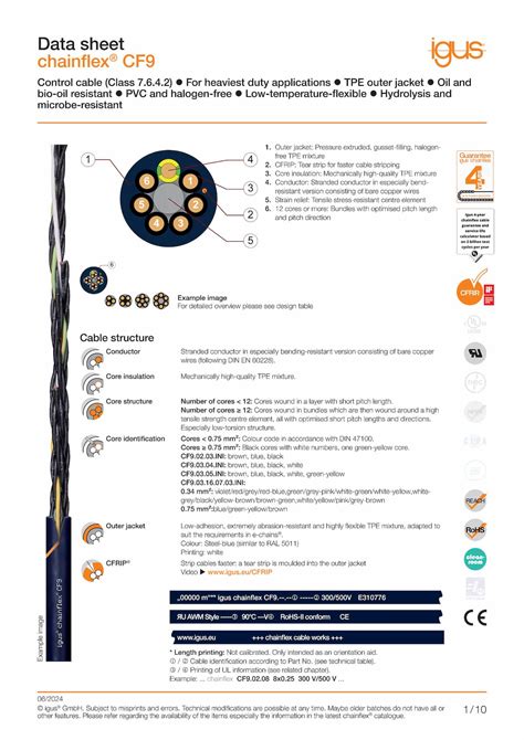 igus chainflex|chainflex® control cables catalog